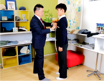 バスト（胸囲）の採寸・男子